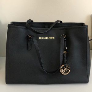 Michael Kors Saffiano Leather Black Handbag